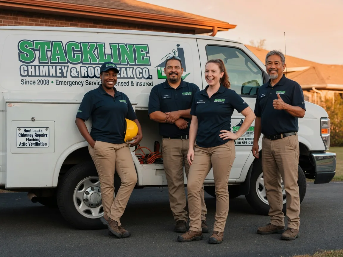 Chimney flashing repair company in Lottie, LA